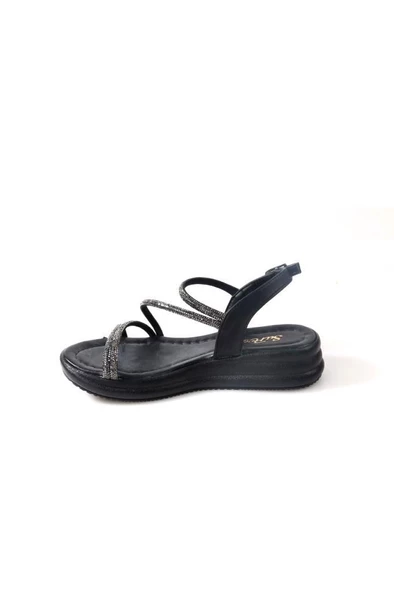 Papuçcity Sprs 02824 Kadın Günlük Taşlı Sandalet - 3