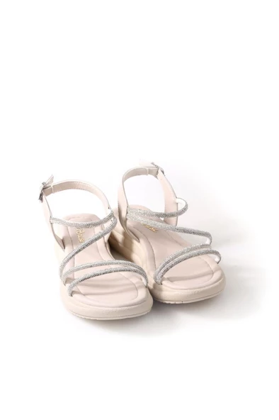 Papuçcity Sprs 02824 Kadın Günlük Taşlı Sandalet - 9