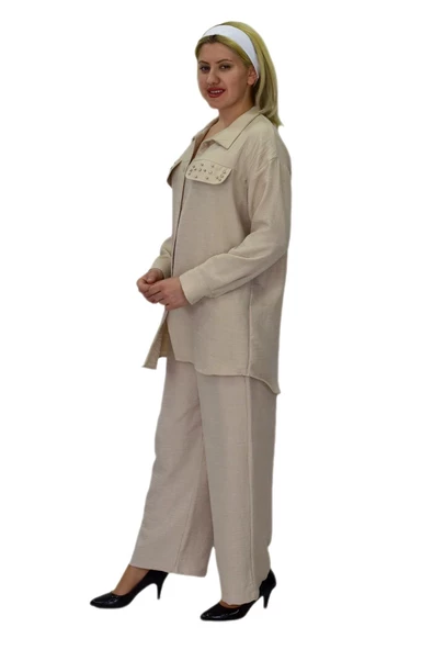 Kadın Ayrobin İkili Bluz Pantolon Takım BGL-ST03710 - Resim 6