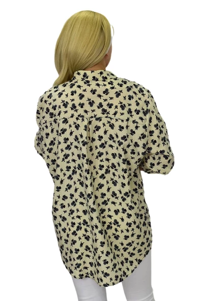 Kadın Çiçekli Bluz BGL-ST03712 - Resim 6