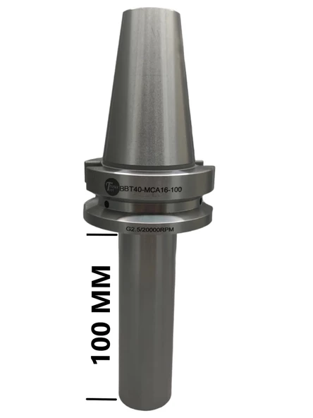 BBT40 MCA16 - 100 BOY VİDALI TUTUCU M16X100 BOY VİDALI TUTUCU 20.000 devir balans alınmıştır