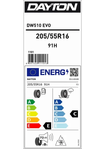 DAYTON 205/55 R16 91H DW510E KIŞ LASTİĞİ (ÜRETİM YILI: 2024) - 5