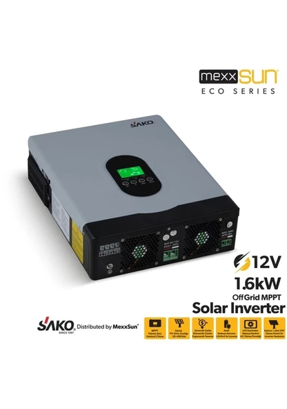 Sako E-sun 1.6 Kw 12 V Mppt Tam Sinüs Akıllı İnverter - Resim 10