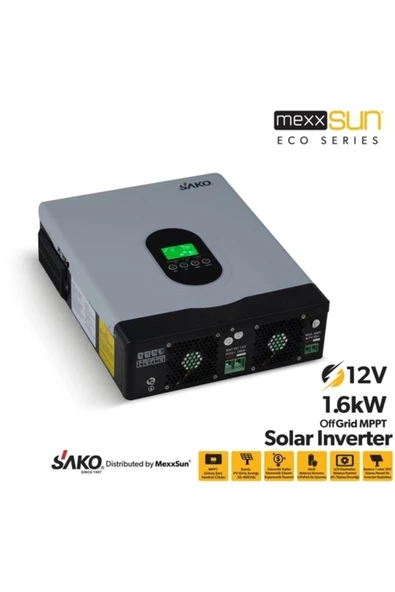 Sako E-sun 1.6 Kw 12 V Mppt Tam Sinüs Akıllı İnverter - Resim 5