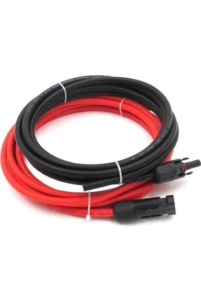 6 Mm Solar Kablo 10 Metre Mc4 Konnektörlü 5+5mt - Resim 2