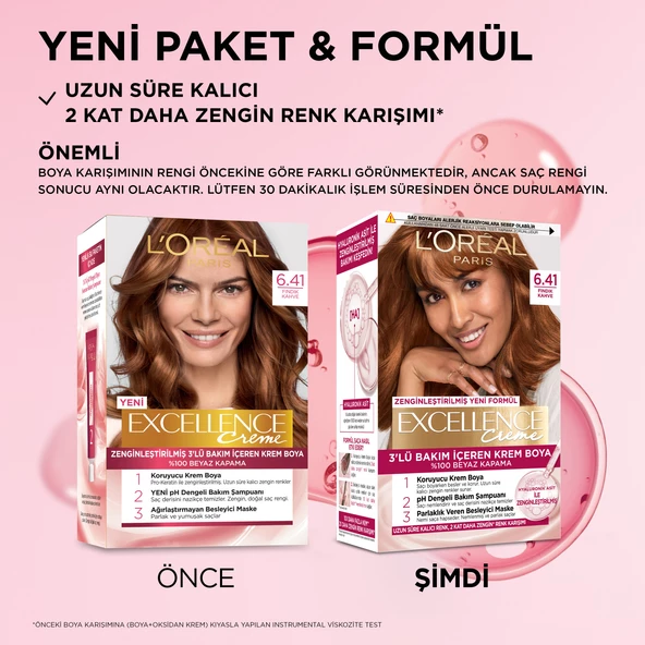 L’Oréal Paris Excellence Creme 6.41 Fındık Kahve Saç Boyası - 3