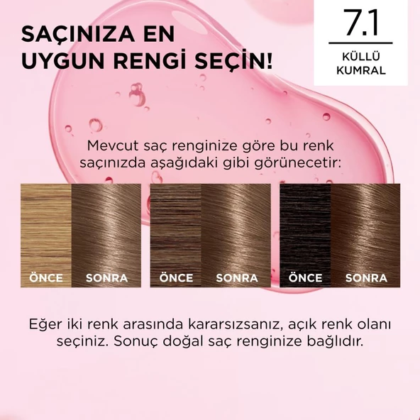 L’oréal Paris Excellence Creme 7.1 Küllü Kumral Saç Boyası - 7