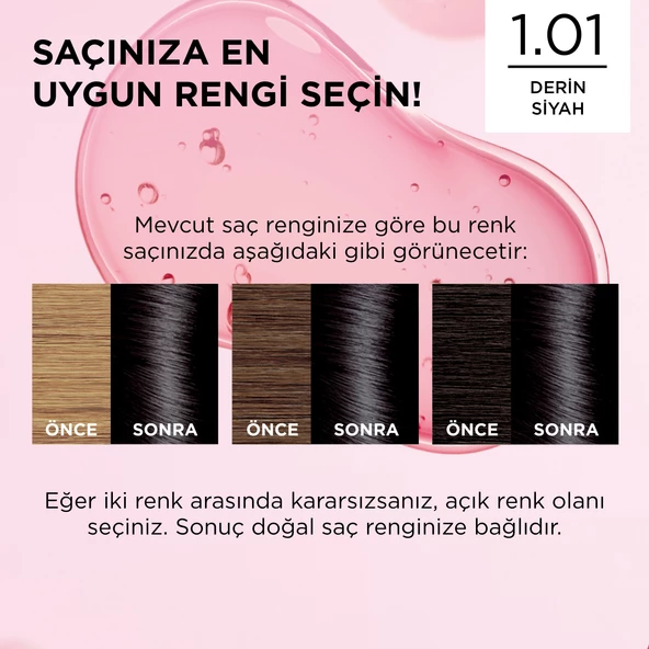 L’oréal Paris Excellence Creme 1.01 Derin Siyah Saç Boyası - 7