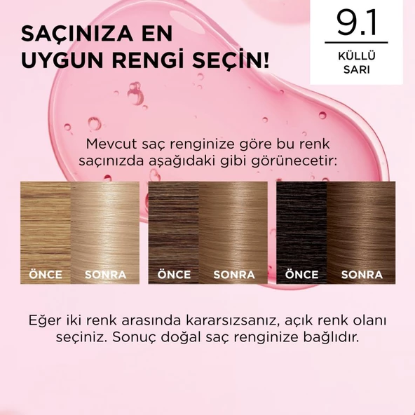L’oréal Paris Excellence Creme 9.1 Küllü Sarı Saç Boyası - 7