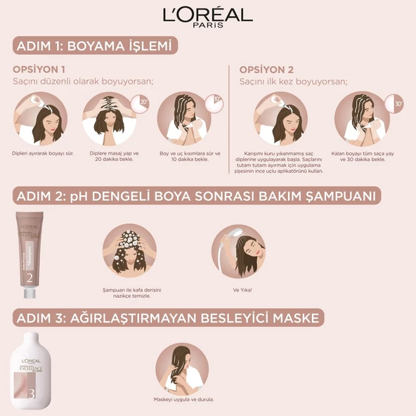 L’Oréal Paris Excellence Creme Nude Renkler Saç Boyası – 7U Nude Kumral - 6