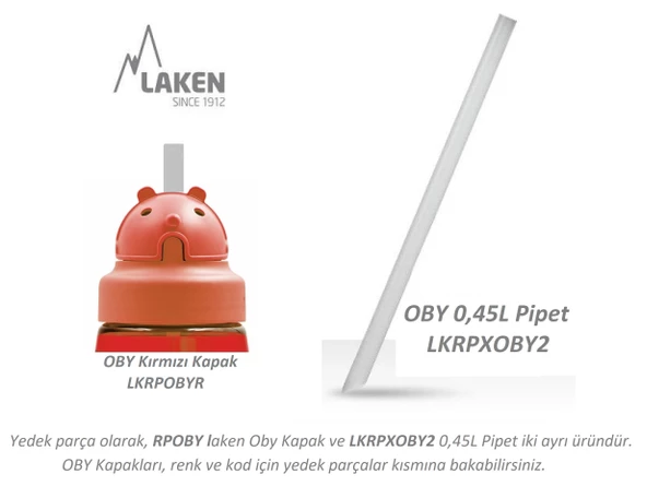 Laken OBY Kapaklı TRITAN Şişe 0,45L- SCOOTER  LKOBYSC - 6
