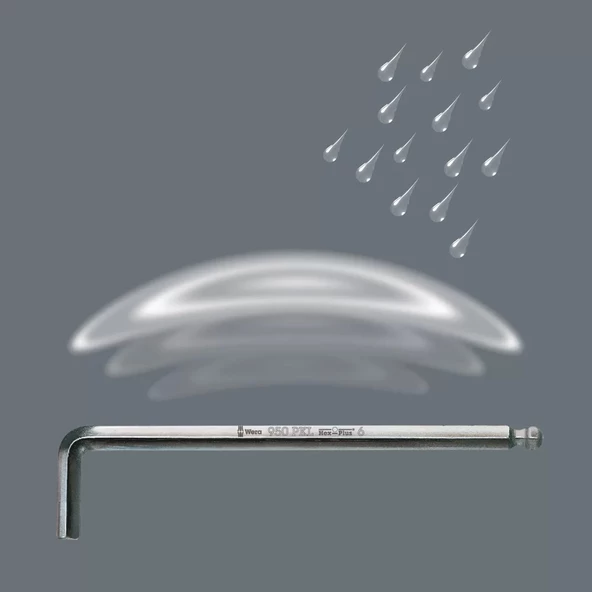 Wera 950 PKL Allen Anahtar, inç, BlackLaser, 5/32" x 140 mm - 6