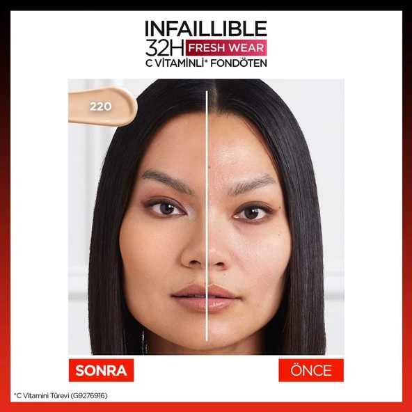 L'oréal Paris Infaillible 32H Fresh Wear C Vitaminli Fondöten - 220 Sand - 5