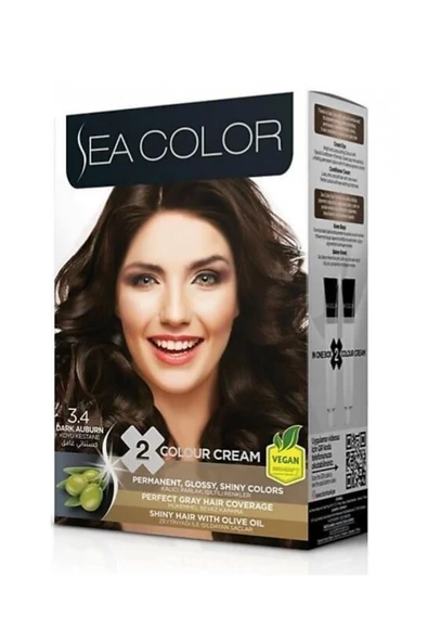 Sea Color Koyu Kestane Saç Boyası 3/4