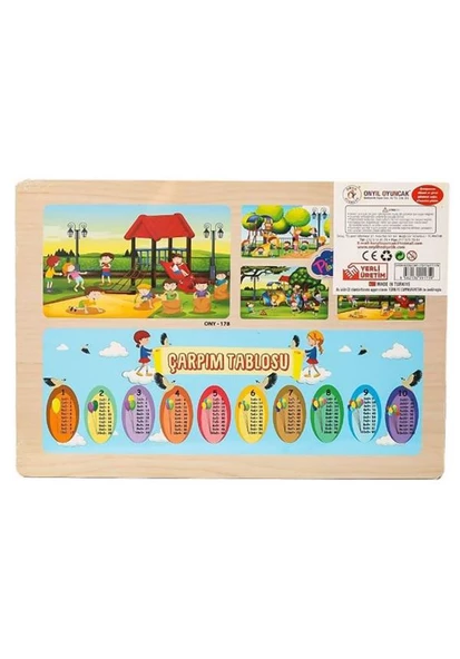 Playwood Ahşap Eğitici Puzzle Oyun Parkı Ony176 - 2
