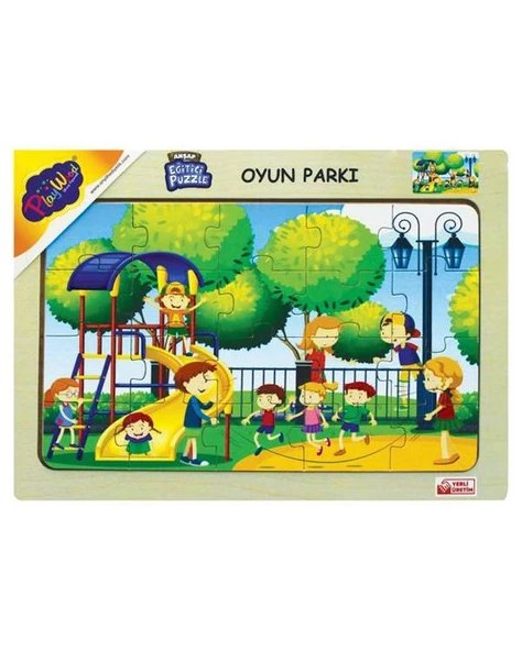 Playwood Ahşap Eğitici Puzzle Oyun Parkı Ony176