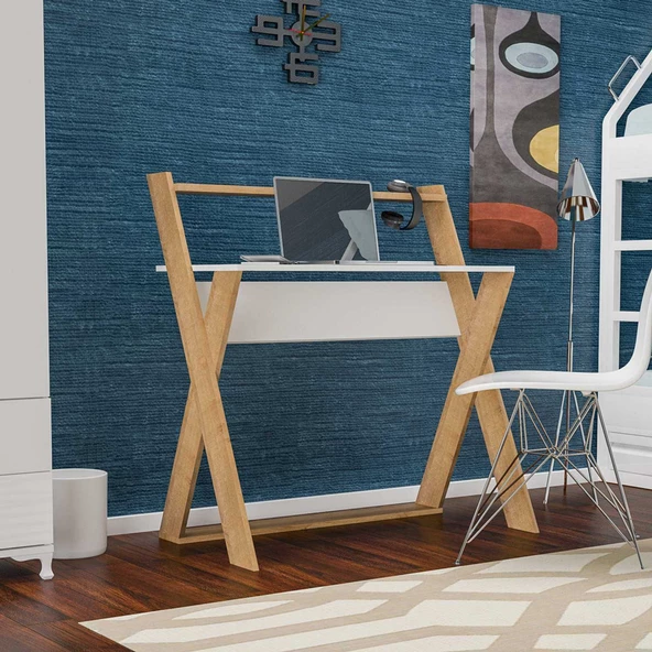 MODİLAYN Çalışma- Laptop- Dresuar- Bilgisayar Masası EVEREST-BEYAZ