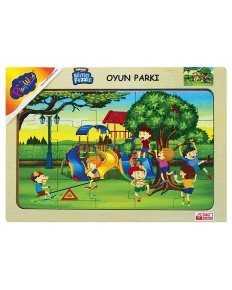 Playwood Ahşap Eğitici Puzzle Oyun Parkı Ony177