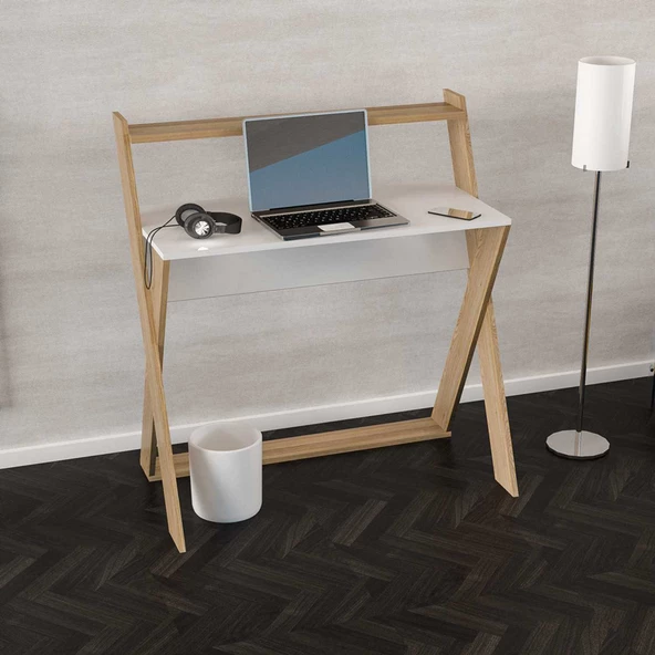 MODİLAYN CONCEPT Çalışma Masası, Oyuncu Masası, Ofis Masası Cordoba-Beyaz