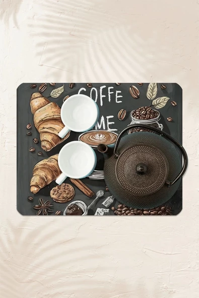 Valerine Life Kahve Makinesi Matı Su Geçirmez Kaymaz Yıkanabilir Çaycı, Çay Espresso Makinesi Pad 35x45cm 27240104 - 3