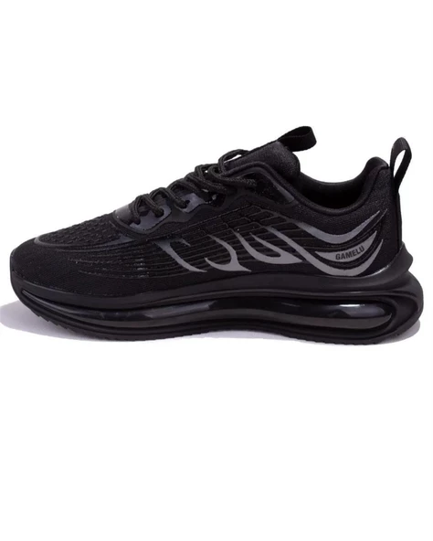 Gamelu Apple Erkek Siyah Günlük Spor Ayakkabı - Resim 2