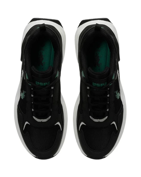 U.s. Polo Assn. Jacky 4Fx Erkek Siyah-Yeşil Koşu&Antrenman Ayakkabı - 6