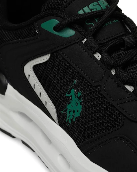 U.s. Polo Assn. Jacky 4Fx Erkek Siyah-Yeşil Koşu&Antrenman Ayakkabı - 7