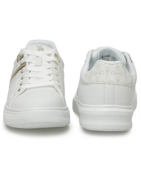 U.s. Polo Assn. Lesli 4FX Kadın Beyaz Sneaker Ayakkabı - 5