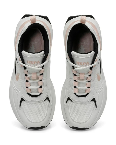 U.s. Polo Assn. Jacky Wmn 4Fx Kadın Beyaz-Pembe Koşu&Antrenman Ayakkabı - 6