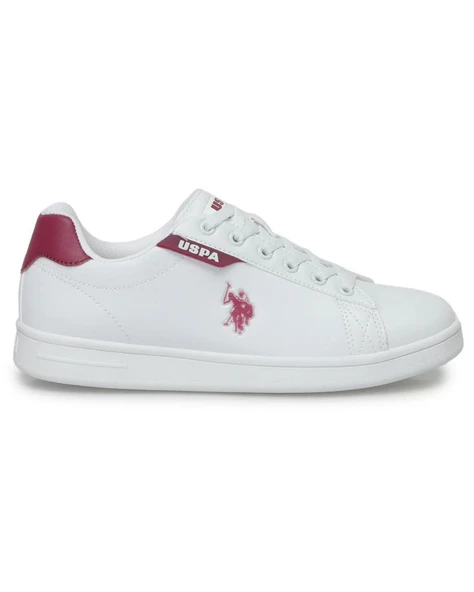 U.s. Polo Assn. Costa Wmn 4Fx Kadın Beyaz-Bordo Sneaker Ayakkabı - Resim 2