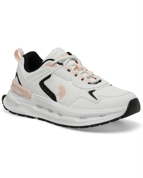 U.s. Polo Assn. Jacky Wmn 4Fx Kadın Beyaz-Pembe Koşu&Antrenman Ayakkabı