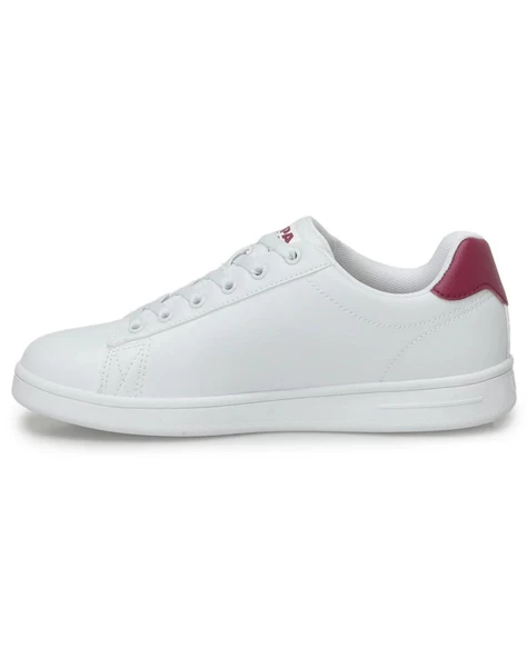 U.s. Polo Assn. Costa Wmn 4Fx Kadın Beyaz-Bordo Sneaker Ayakkabı - Resim 3