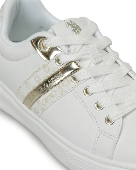 U.s. Polo Assn. Lesli 4FX Kadın Beyaz Sneaker Ayakkabı - 7