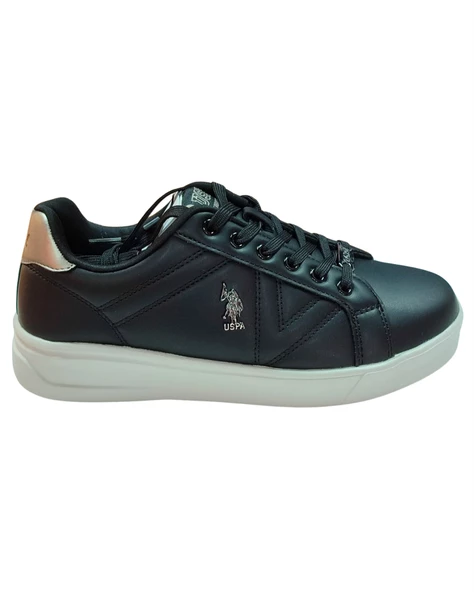 U.s. Polo Assn. Exxy 4Fx Kadın Siyah Sneaker Ayakkabı