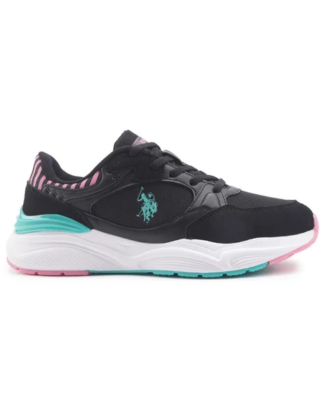 U.s. Polo Assn. Blossom 4Fx Kadın Siyah-Mint-Pembe Sneaker Ayakkabı