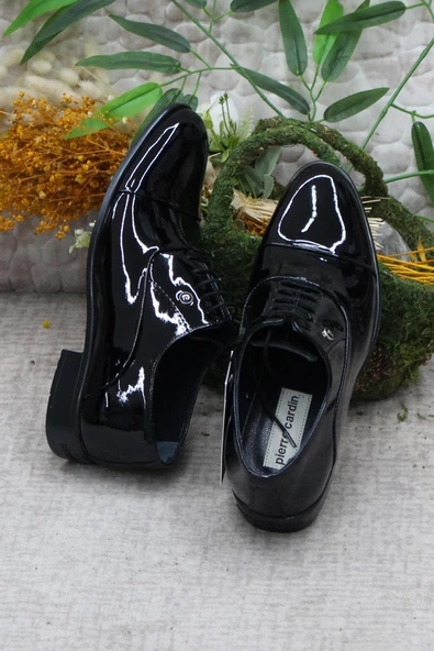 Pierre Cardin 70PC20 Siyah Rugan Damat Ayakkabısı Takım Ayakkabısı Erkek Klasik Ayakkabı - Resim 6