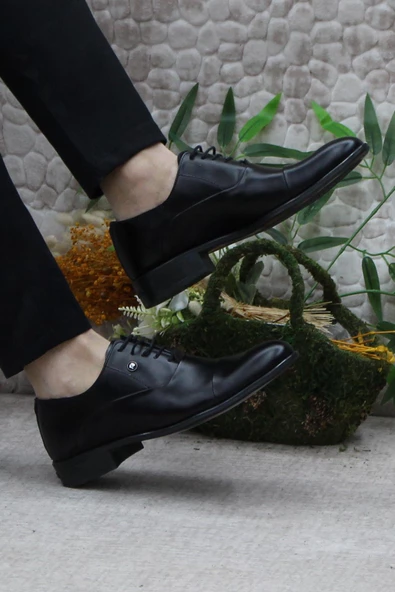 Pierre Cardin 70PC20 Siyah Açma Damat Ayakkabısı Takım Ayakkabısı Erkek Klasik Ayakkabı - Resim 5