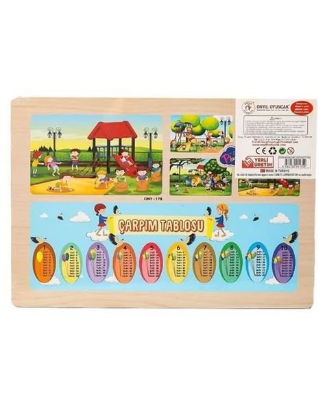 Playwood Ahşap Eğitici Puzzle Oyun Parkı Ony-178 - 2