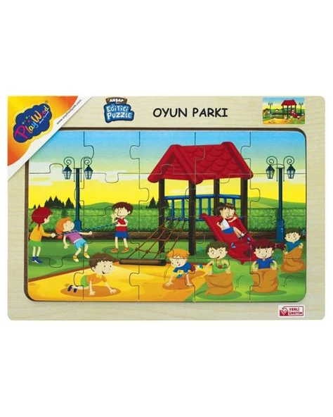 Playwood Ahşap Eğitici Puzzle Oyun Parkı Ony-178