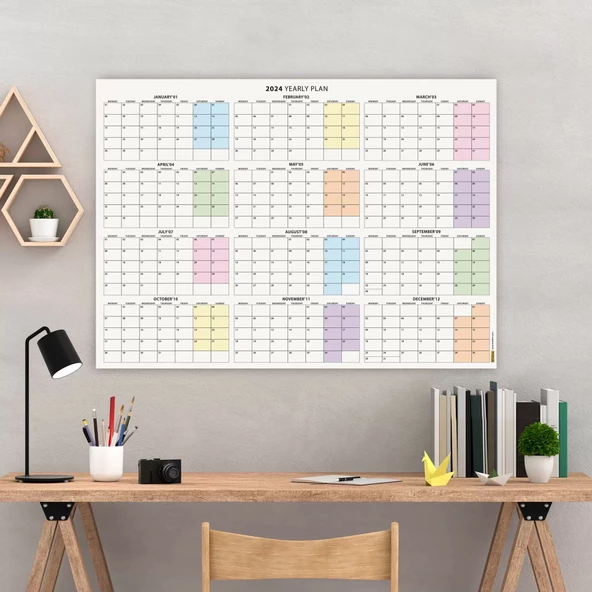 2025 Yıllık Planlayıcı Duvar Takvimi, 2025 Planlayıcı Takvim, 2025 Year Planner