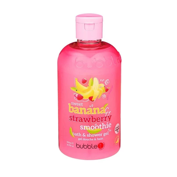 Bubble T Sweet Banana Strawberry Smoothie Shower Gel 500 ml Duş Jeli