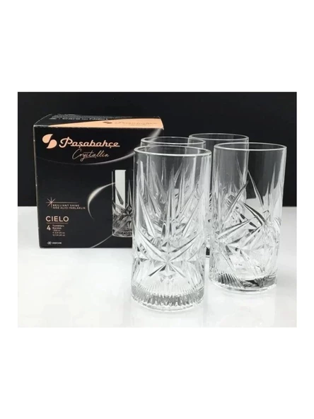 Paşabahçe 68475 Cielo Cam Meşrubat Bardağı 350 cc 4'lü - Resim 3