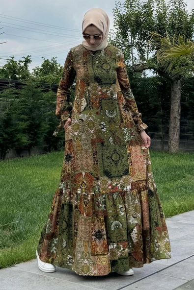 Nehir Elbise Yeşil - 3