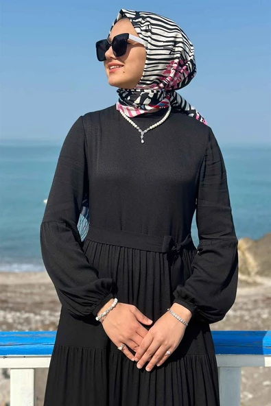 Asil Siyah Elbise - 3