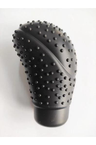 Siyah Masajlı Vites Topuzu Kılıfı Silikon Vites Topuzu