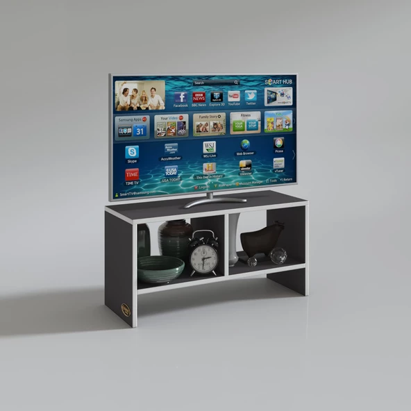 Kenzlife televizyon sehpası beyrut gri 040*120*30 tv ünitesi - Resim 2