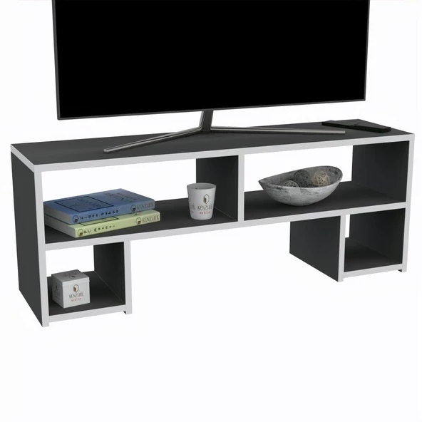 Kenzlife televizyon sehpası abudabi gri 040*120*30 tv ünitesi - 2