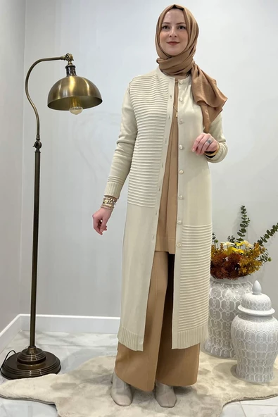 Manolya Taş Triko Hırka - Resim 9