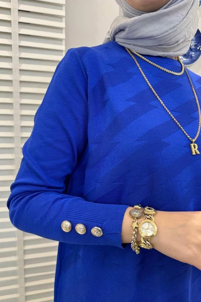 Bilge Saks Triko Tunik - 5