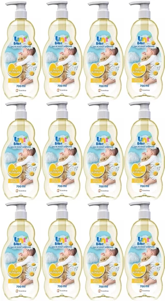 Uni Baby Bebek Şampuanı 700ML Tatlı Rüyalar (Pompalı) (12 Li Set)